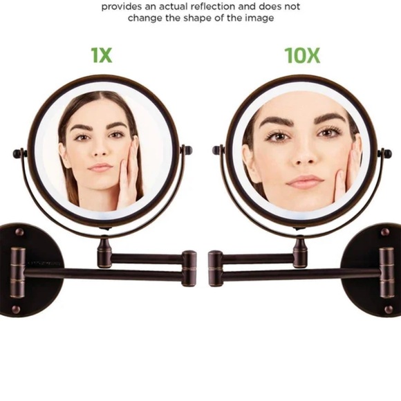 Round magnifying wall mirror - Picture 10 of 12